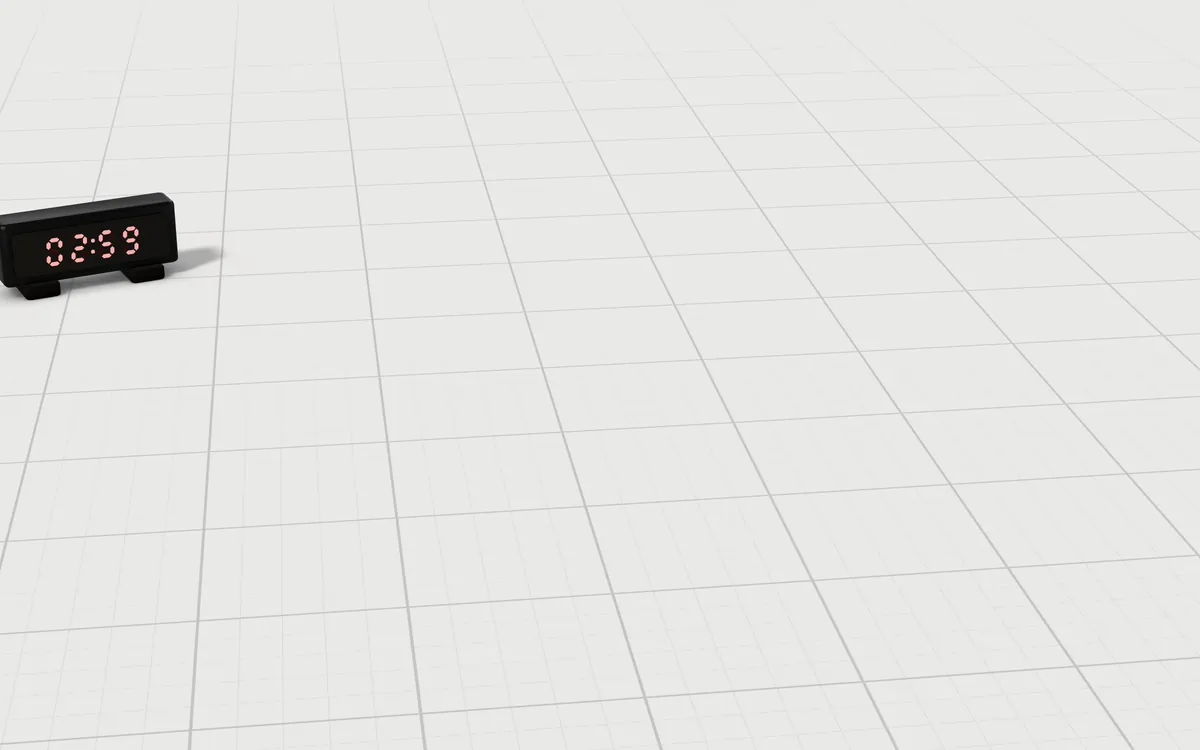 Illustration of the 5 boxing gloves to scale, next to a gym round timer for size